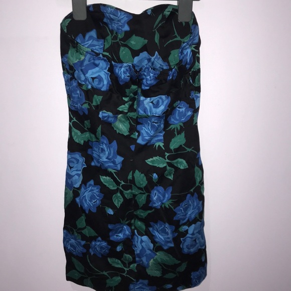 Strapless Floral Dress - Picture 2 of 3